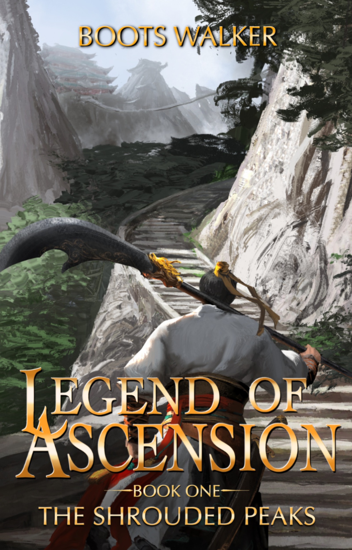 The Shrouded Peaks: A Cultivation Progression Fantasy (Legend of Ascension Book 1) cover